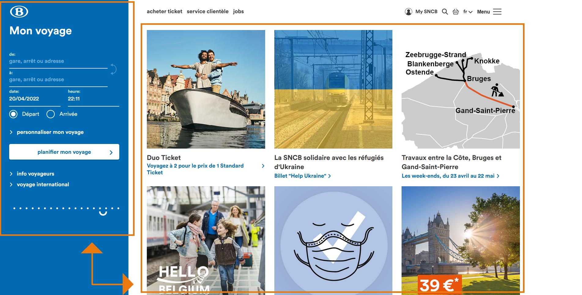 Capture d'écran d'un site web servant à analyser l'acte de conversion'.